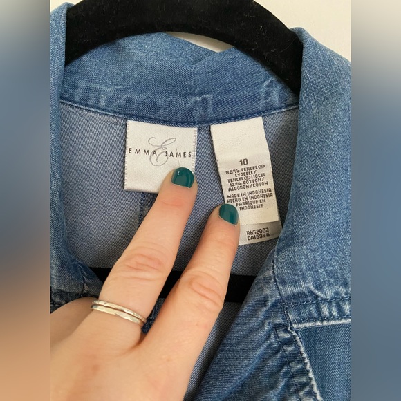 Denim Look Long Dress - Picture 3 of 3